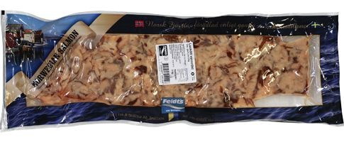 9146 - Varmrökt laxkött, fryst, vac