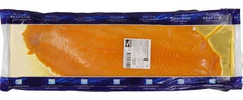 9540 - Kallrökt laxfilé,m.skinn